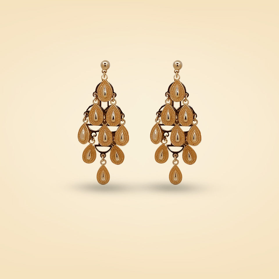 Teardrop Cascade Earrings