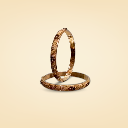 Texture Gold Bangles