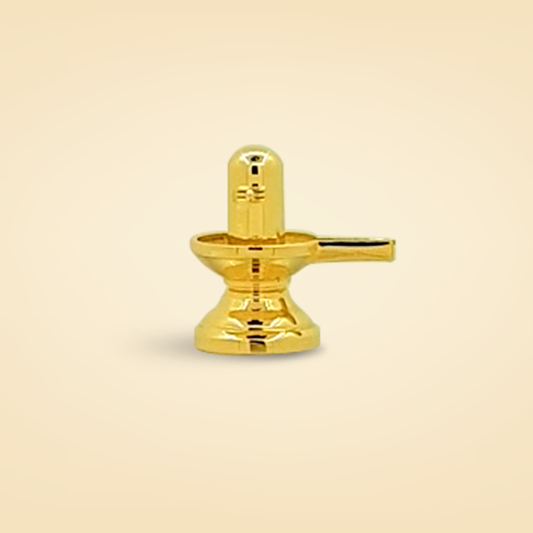 Divine Gold Shivling Idol