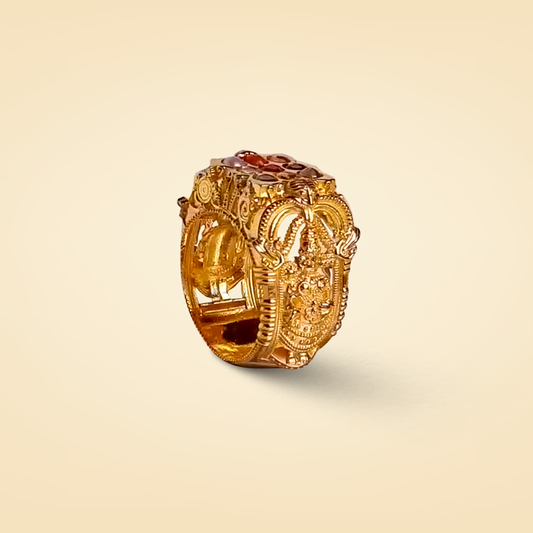 Royal Heritage Gold Statement Ring