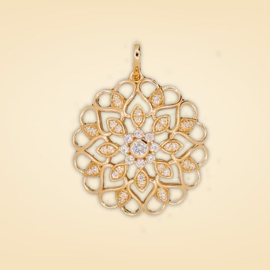 Radiant Floral Harmony Pendant