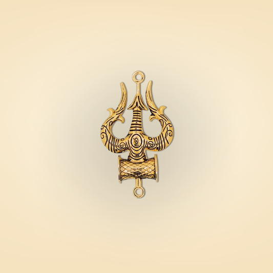 Divine Trishul Mahadev Gold Pendant