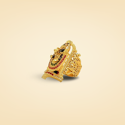 Shri Balaji Divine Grace Gold Ring