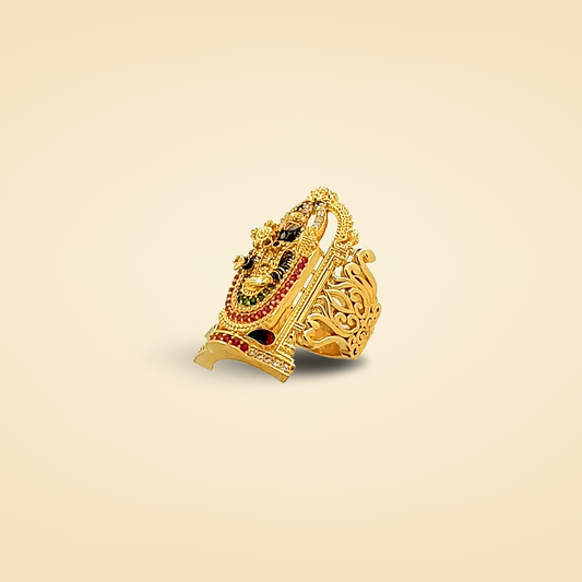 Shri Balaji Divine Grace Gold Ring