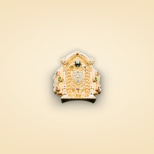 Divine Tirupati Bajali Gold Temple Ring