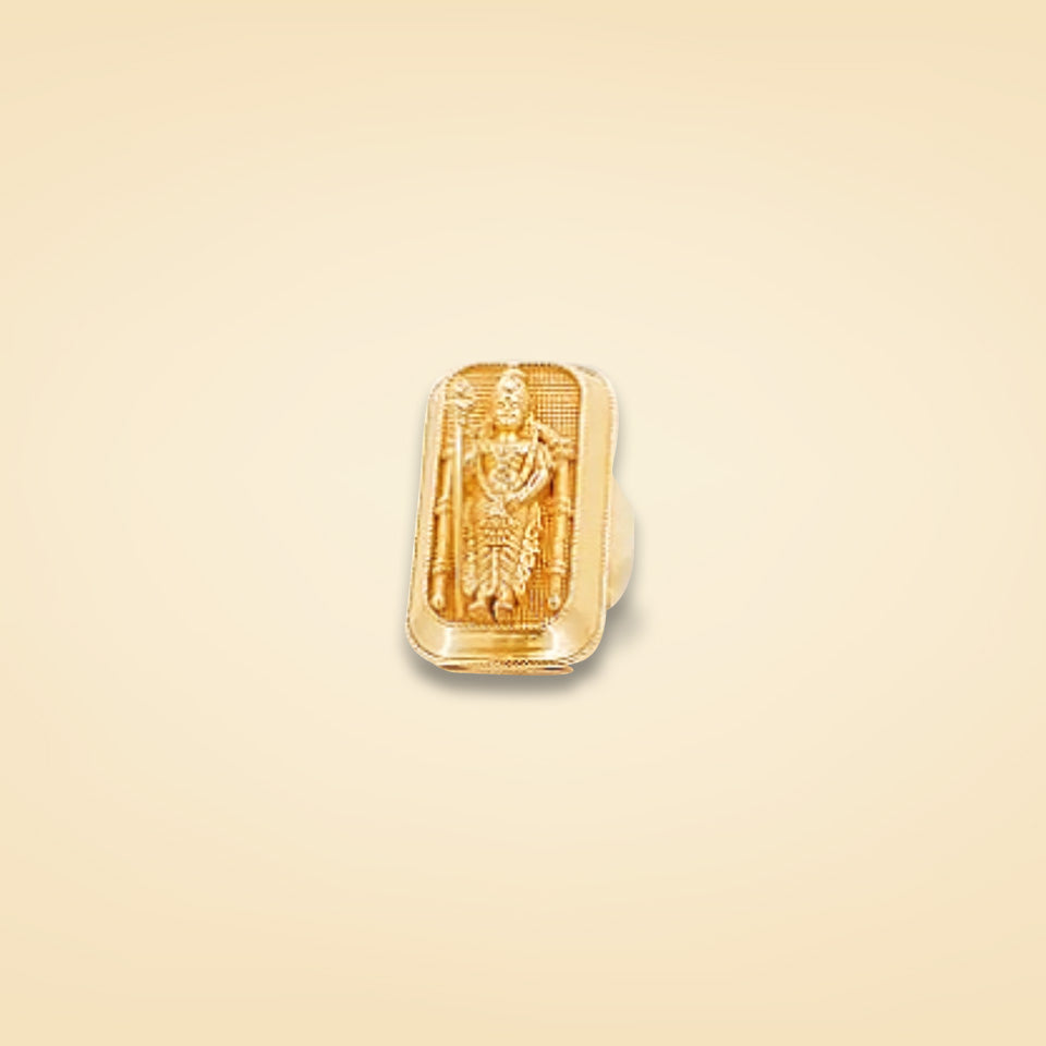 Divine Murugan Gold Ring
