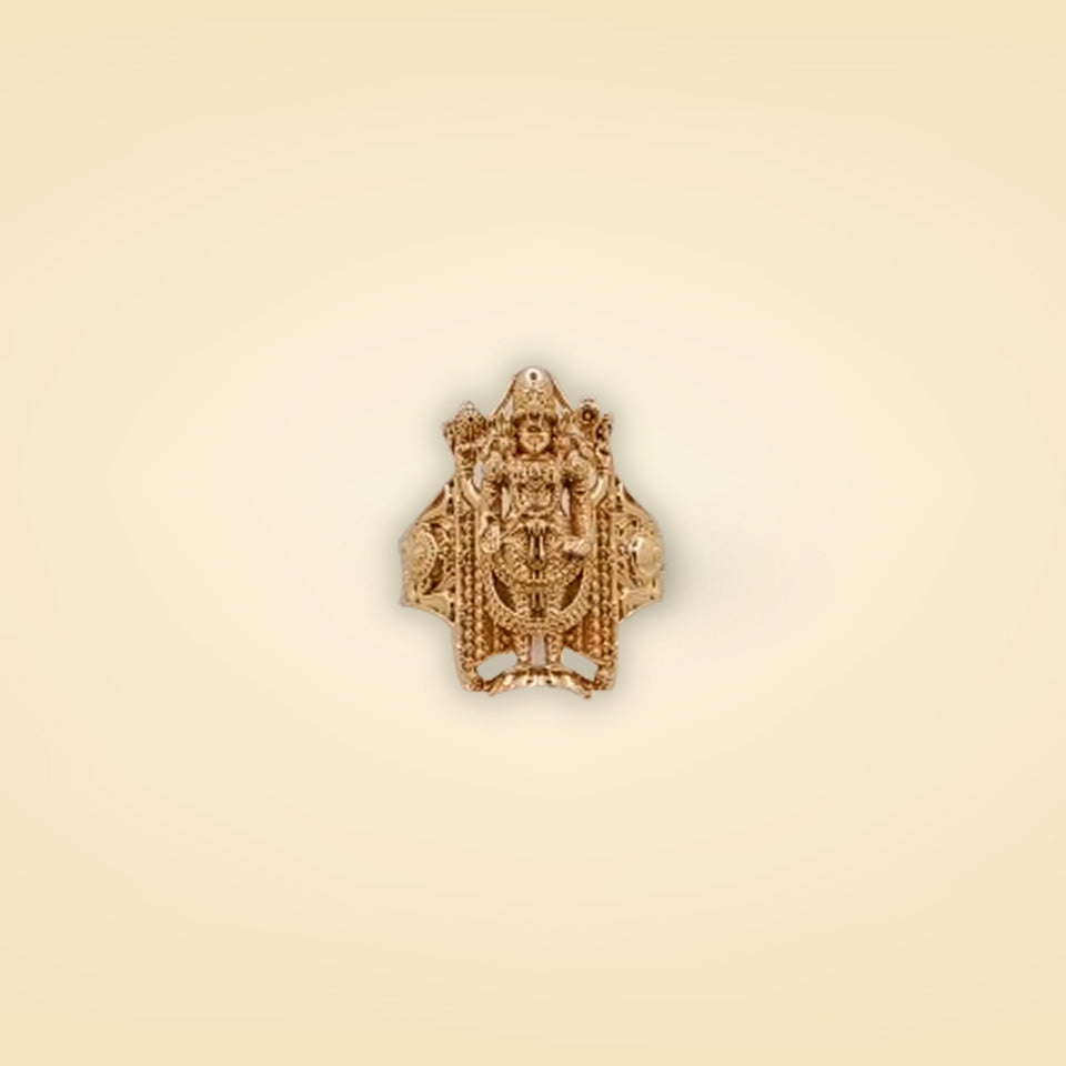 Divine Balaji Gold Temple Ring