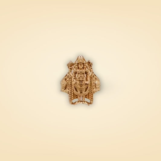 Divine Balaji Gold Temple Ring
