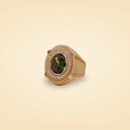Emerald Majesty Gold Ring