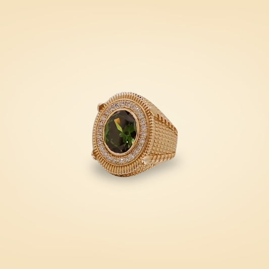 Emerald Majesty Gold Ring