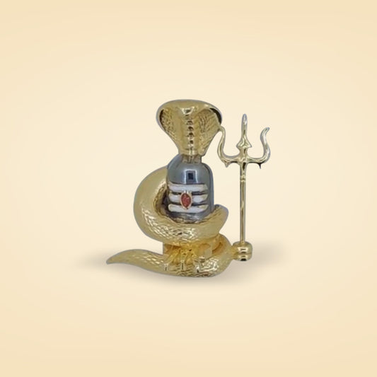Divine Shivling Cobra Trishul Pendant