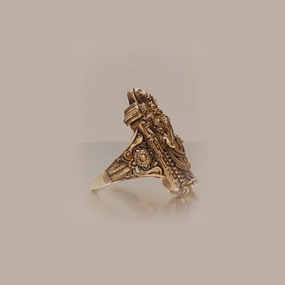 Divine Balaji Blessings Gold Ring