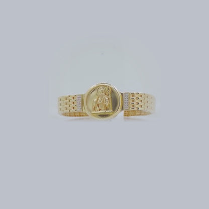 Shri Dattatreya Divine Gold Bracelet