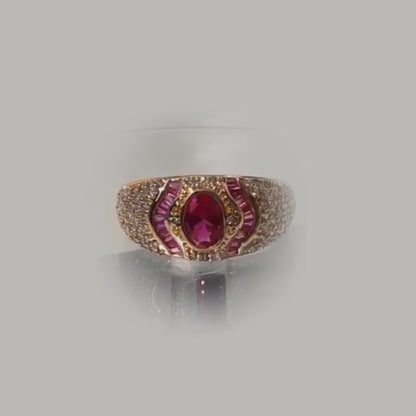 Royal Radiance Ruby Stone Ring