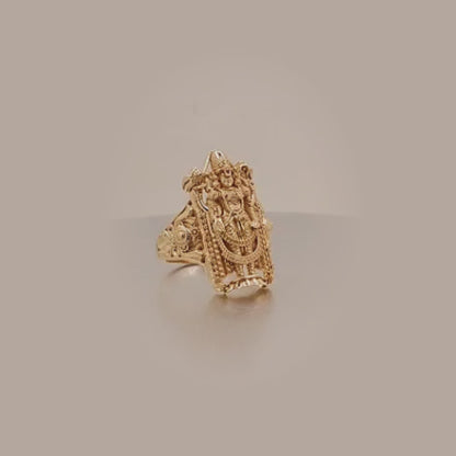 Divine Balaji Gold Temple Ring