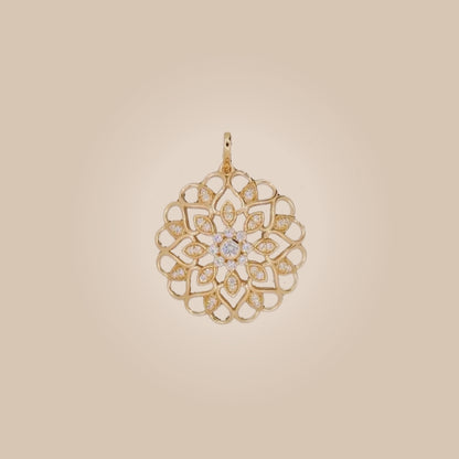 Radiant Floral Harmony Pendant