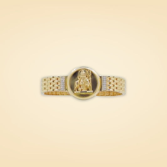 Shri Dattatreya Divine Gold Bracelet